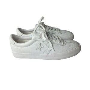 Converse Breakpoint Ox 157801C White Leather Shoes Women's Size 9 Medium
